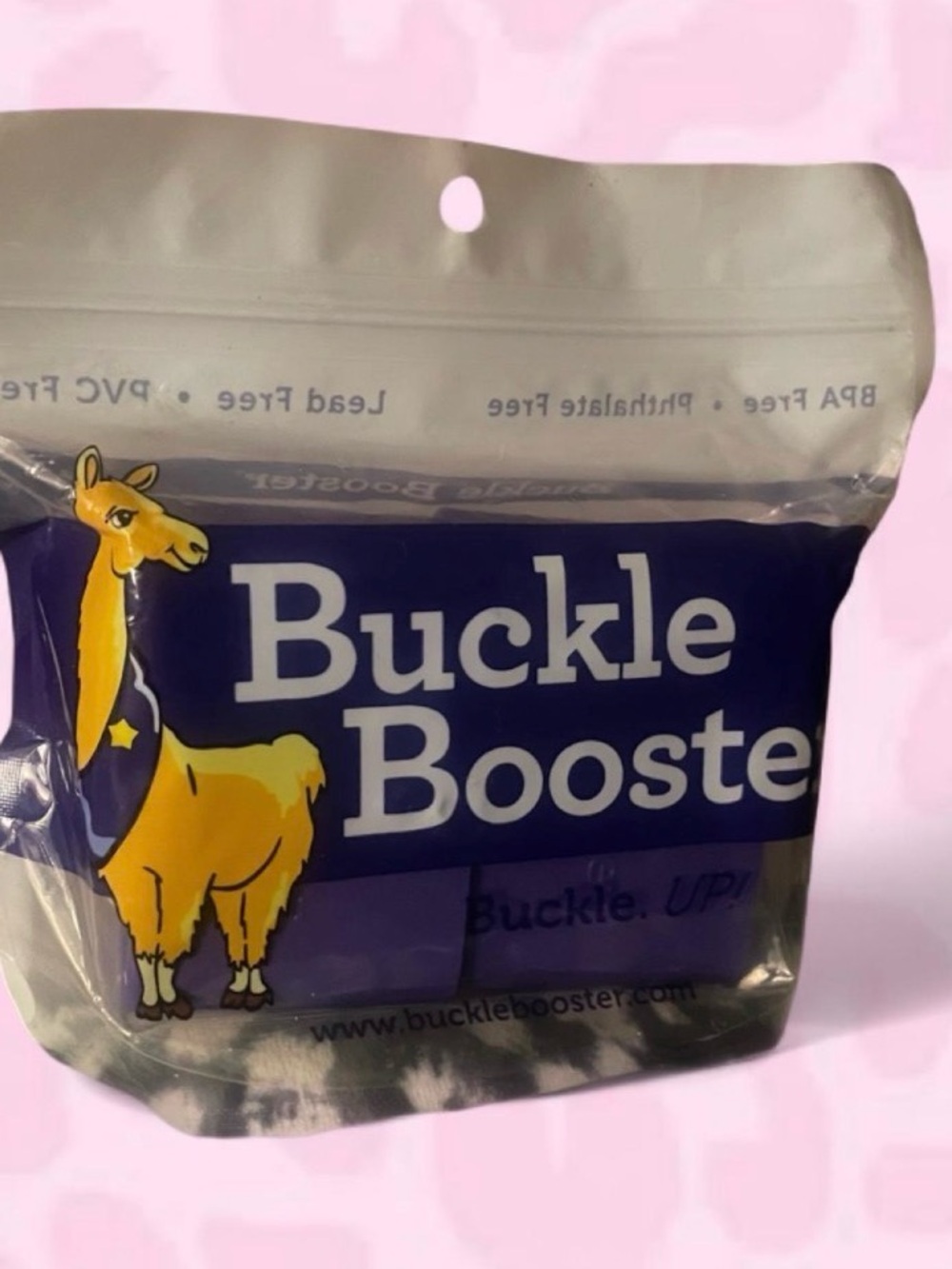 Buckle Booster Seat Belt Receptacle Raiser Stabilizer (Purple, Pack of 2)